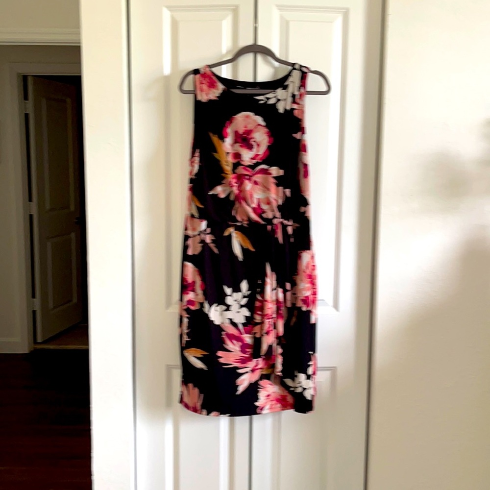 Pink floral dress size